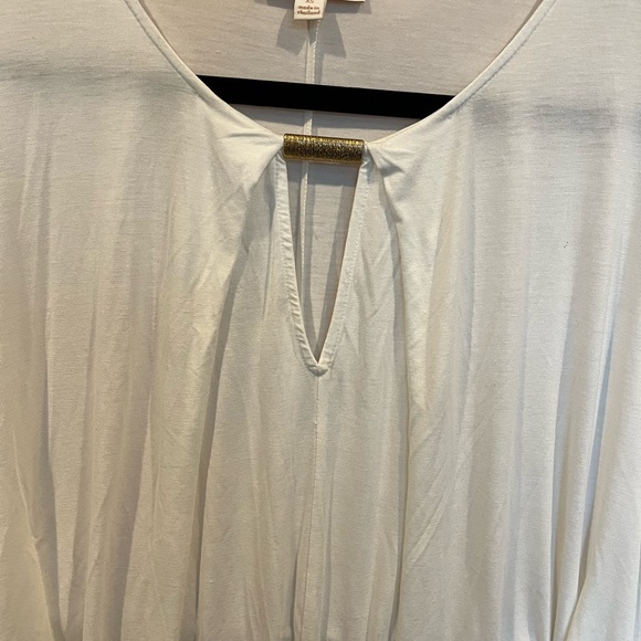 Ella Moss xs cream color dome sleeve shirt - Picture 5 of 12